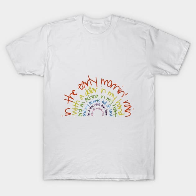 Early Mornin' Rain(bow) T-Shirt by Elvis In Leather